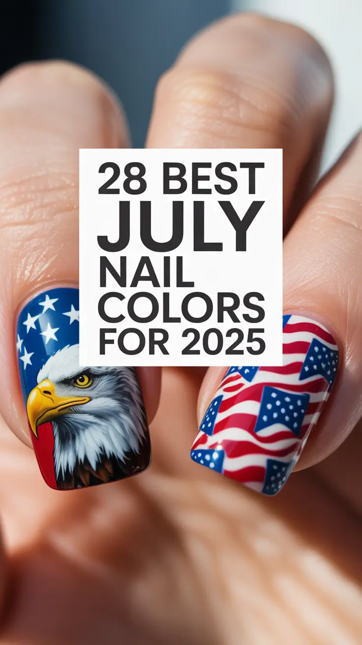 Best July Nail Colors for 2025: Stunning French Tip & Festive Design Ideas to Try Now