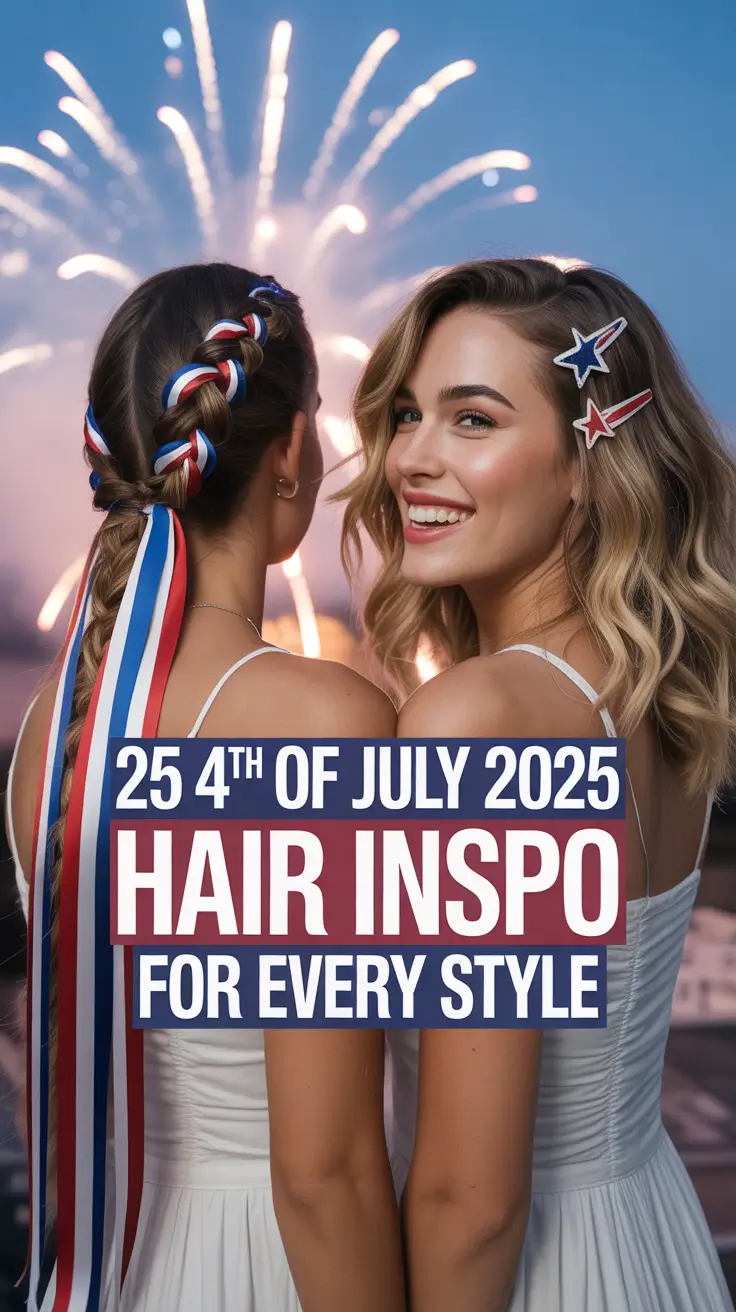 4th of July 2025 Hair Inspo for Every Style: Festive Looks for Women and Toddlers