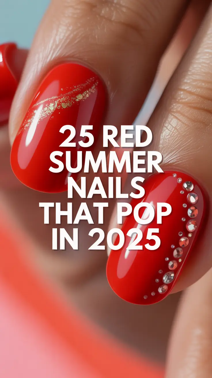 Red Summer Nails That Pop in 2025: Bold Designs, French Tips, and Cherry Aesthetic Inspo