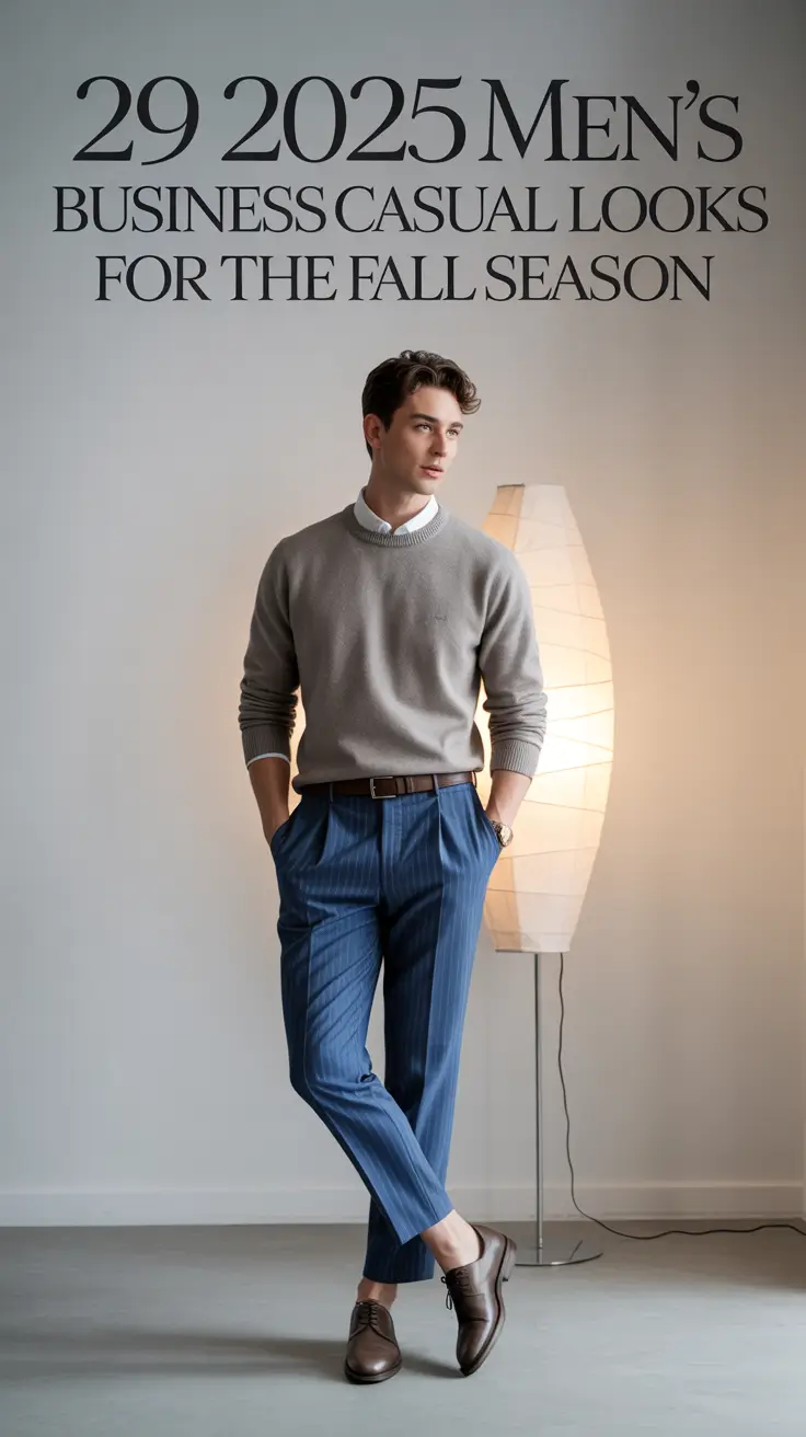 2025 Men’s Business Casual Looks for the Fall Season: Smart, Simple, and Office-Ready Style