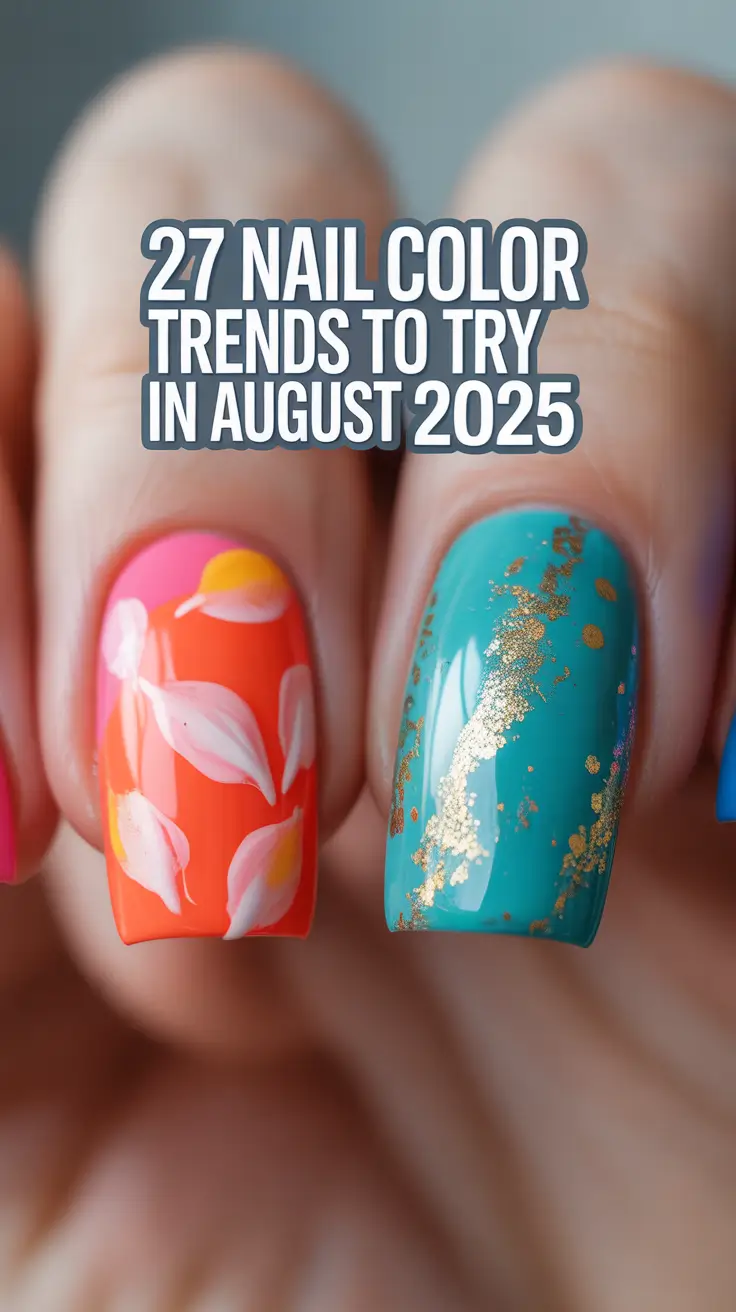 Nail Color Trends to Try in August 2025: Fresh Gel, Dip & Acrylic Inspo