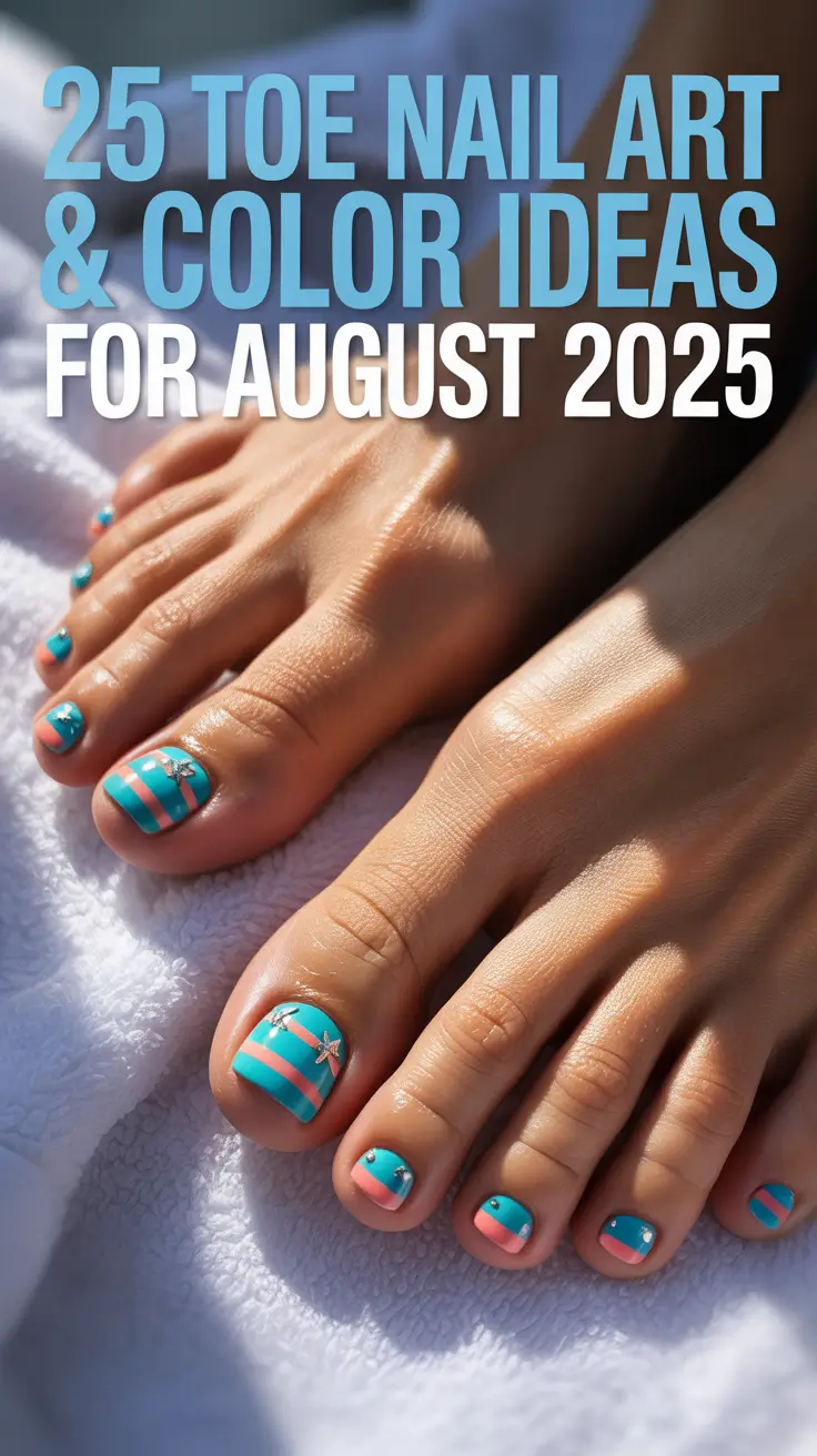 Toe Nail Art & Color Ideas for August 2025: Trendy Polish Designs to Try Now