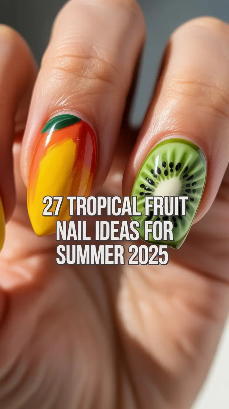 Tropical Fruit Nail Ideas for Summer 2025: Colorful Designs, Art Trends & Inspo to Try Now