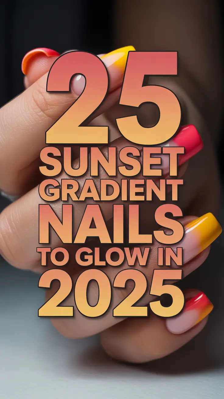 Sunset Gradient Nails to Glow in 2025: Ombre Chrome Looks That Light Up Your Summer