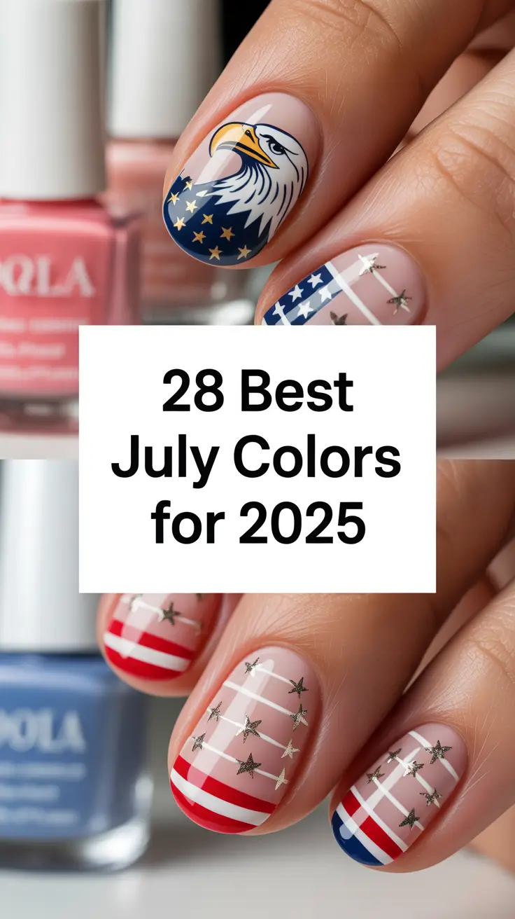 Best July Nail Colors for 2025: Stunning French Tip & Festive Design Ideas to Try Now