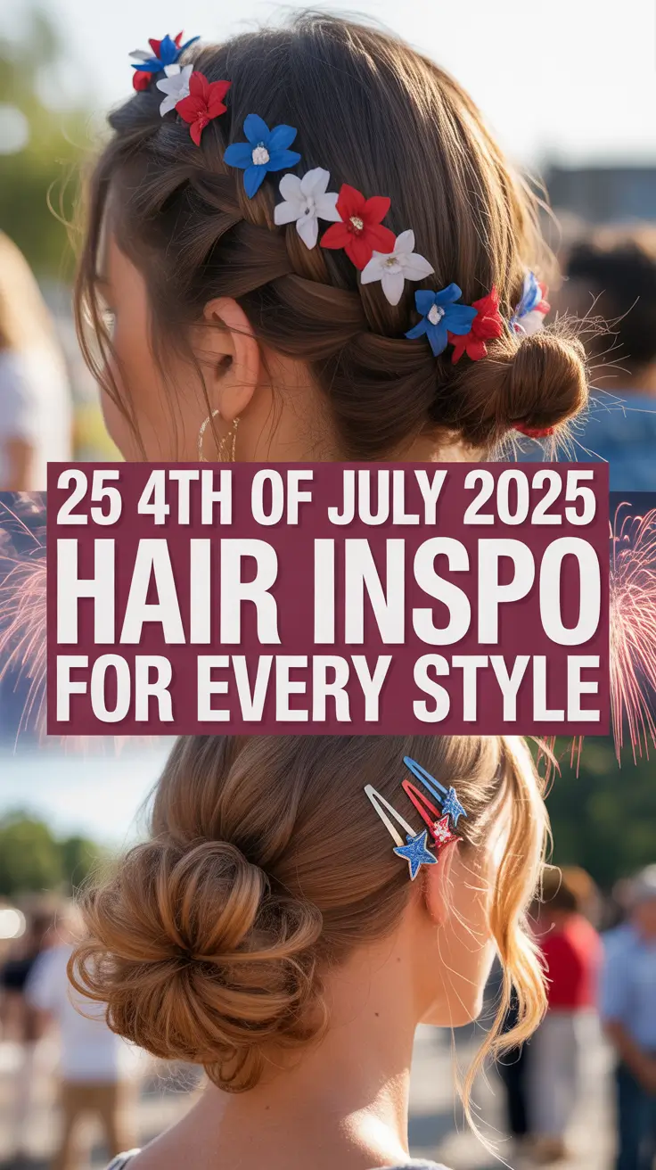 4th of July 2025 Hair Inspo for Every Style: Festive Looks for Women and Toddlers