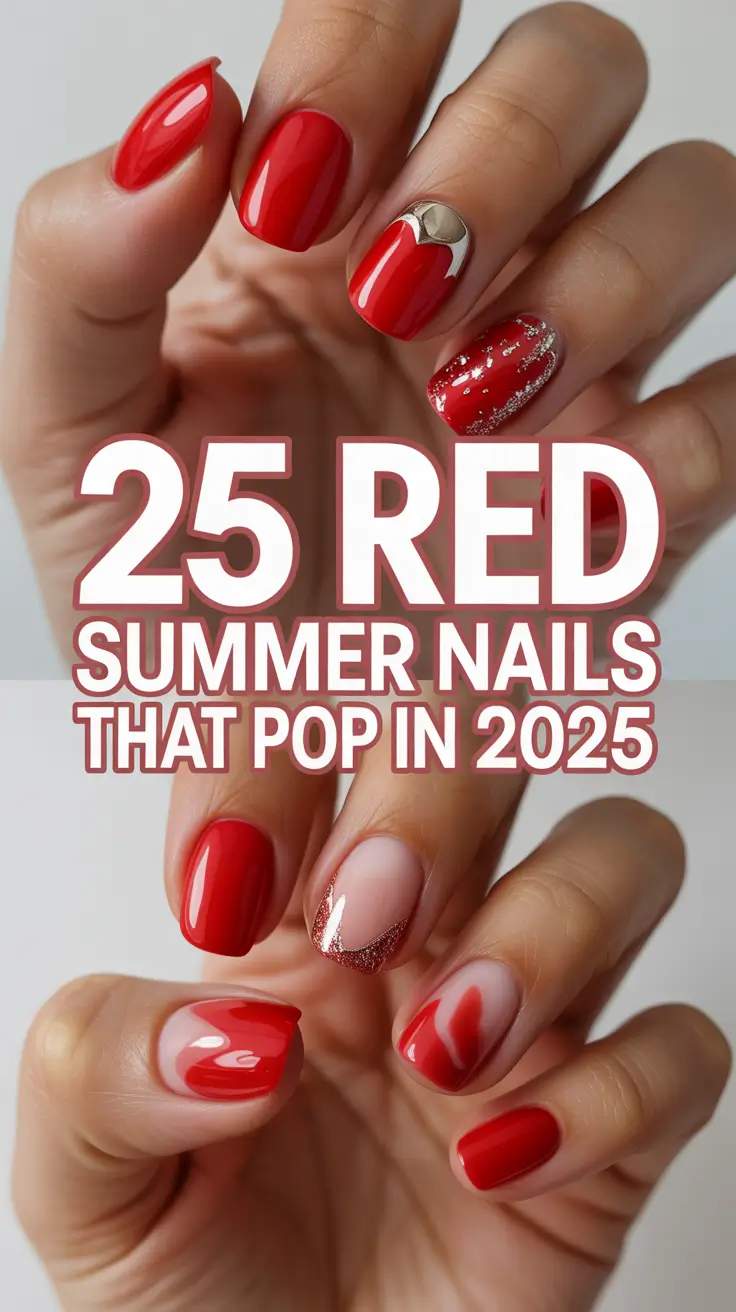 Red Summer Nails That Pop in 2025: Bold Designs, French Tips, and Cherry Aesthetic Inspo