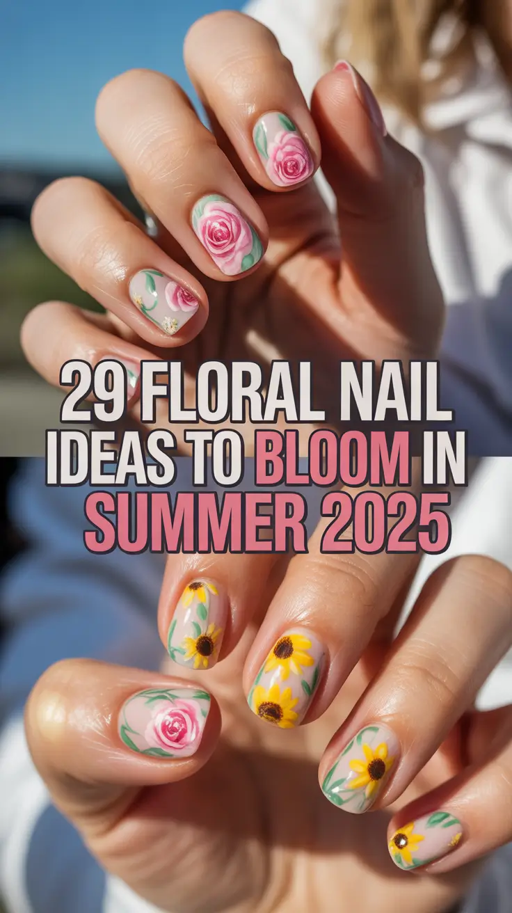 Floral Nail Ideas to Bloom in Summer 2025: The Cutest Pastel & Bold Looks to Try Now