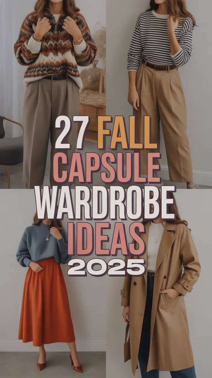 Fall Capsule Wardrobe Ideas 2025 for Women: Stylish, Comfortable, and Ready to Travel