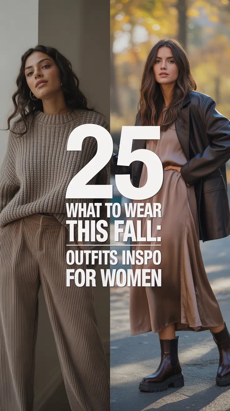 What to Wear This Fall: 2025 Outfits Inspo for Women Who Love Style That Feels Effortless