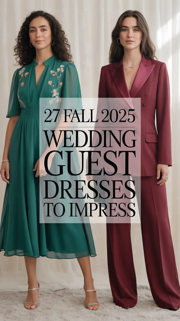 Fall 2025 Wedding Guest Dresses to Impress: Elegant Looks from Early September to November Weddings
