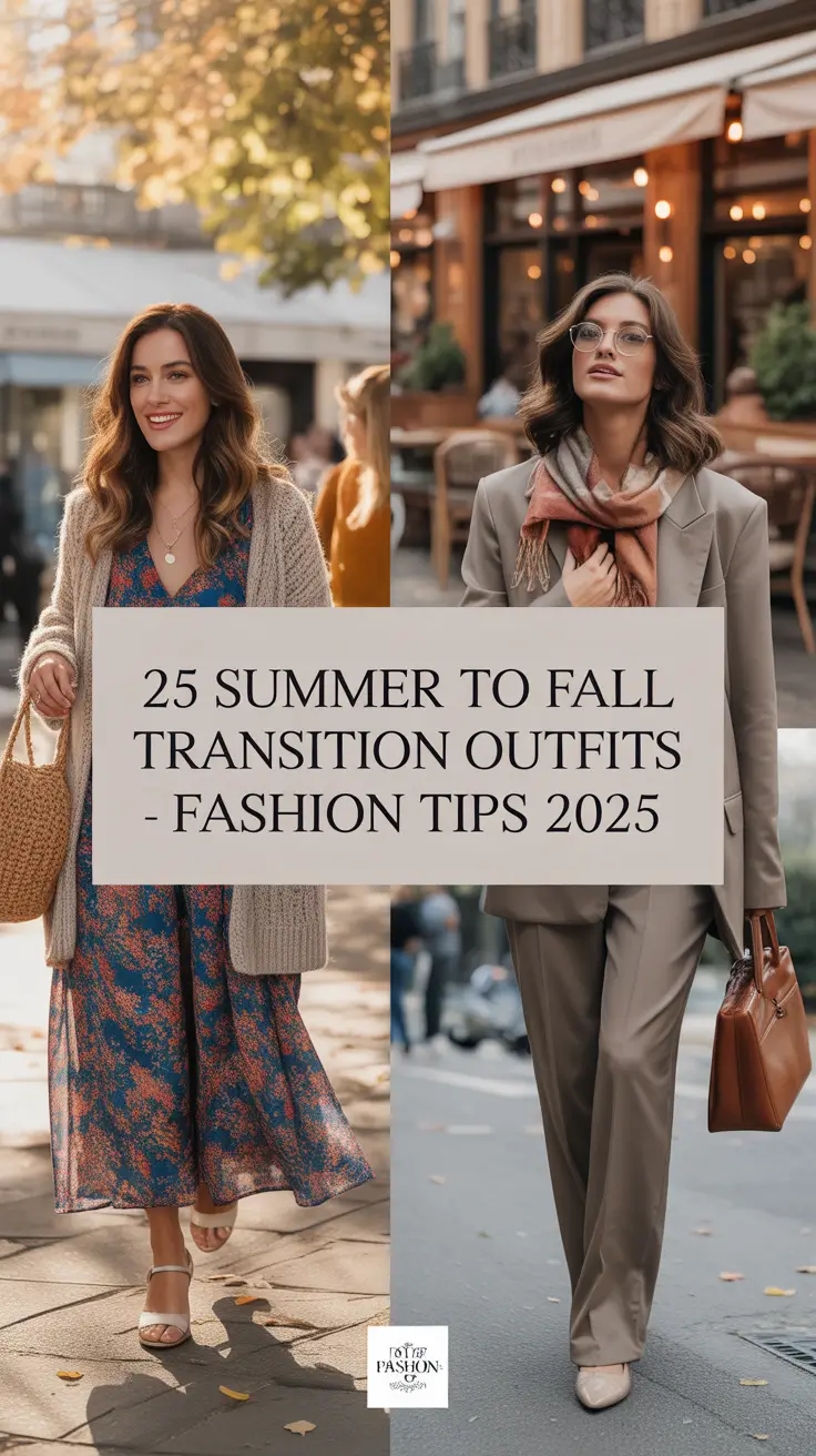 Summer to Fall Transition Outfits – Fashion Tips 2025 for Casual Women