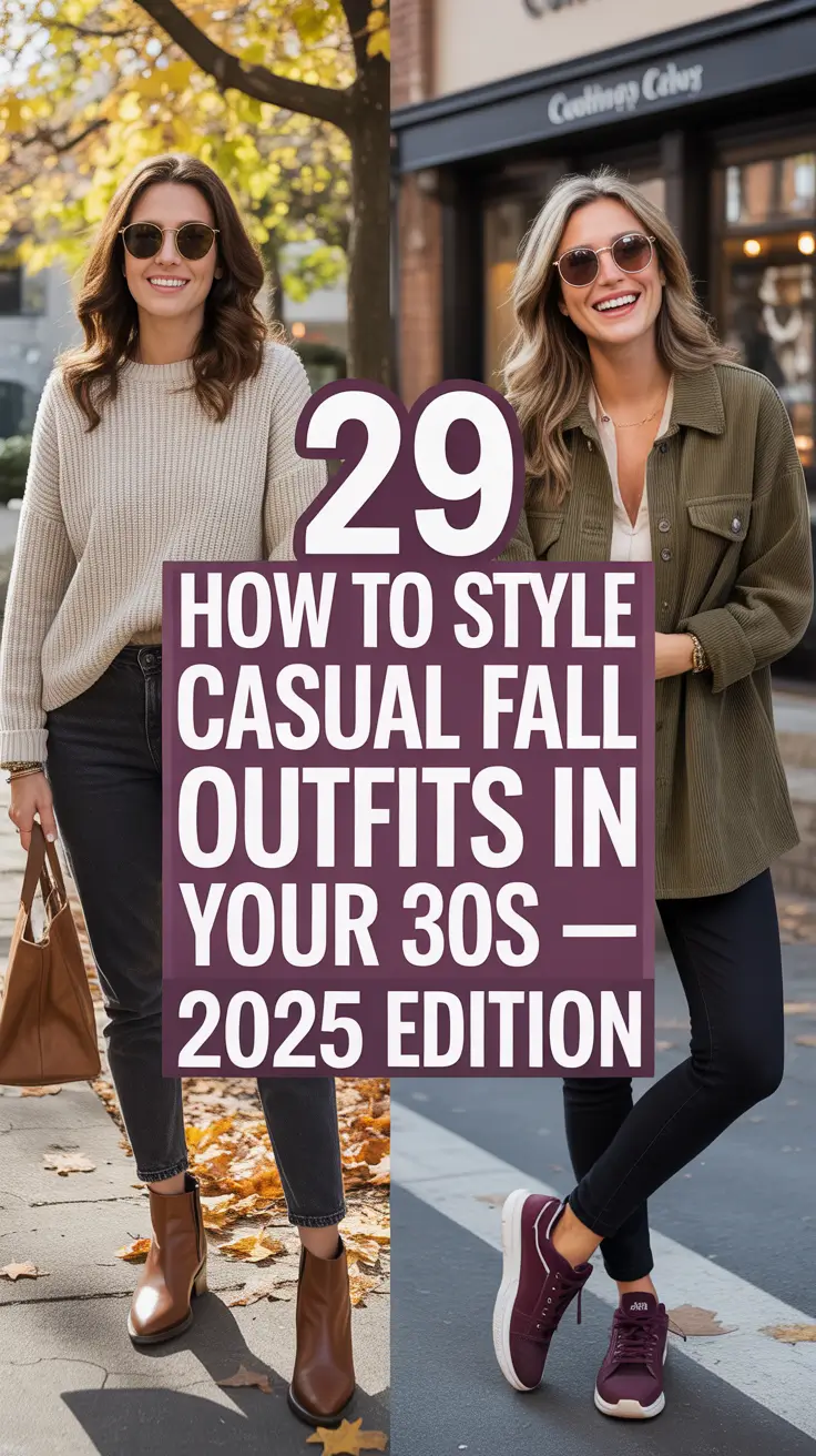 How to Style Casual Fall Outfits in Your 30s – 2025 Edition