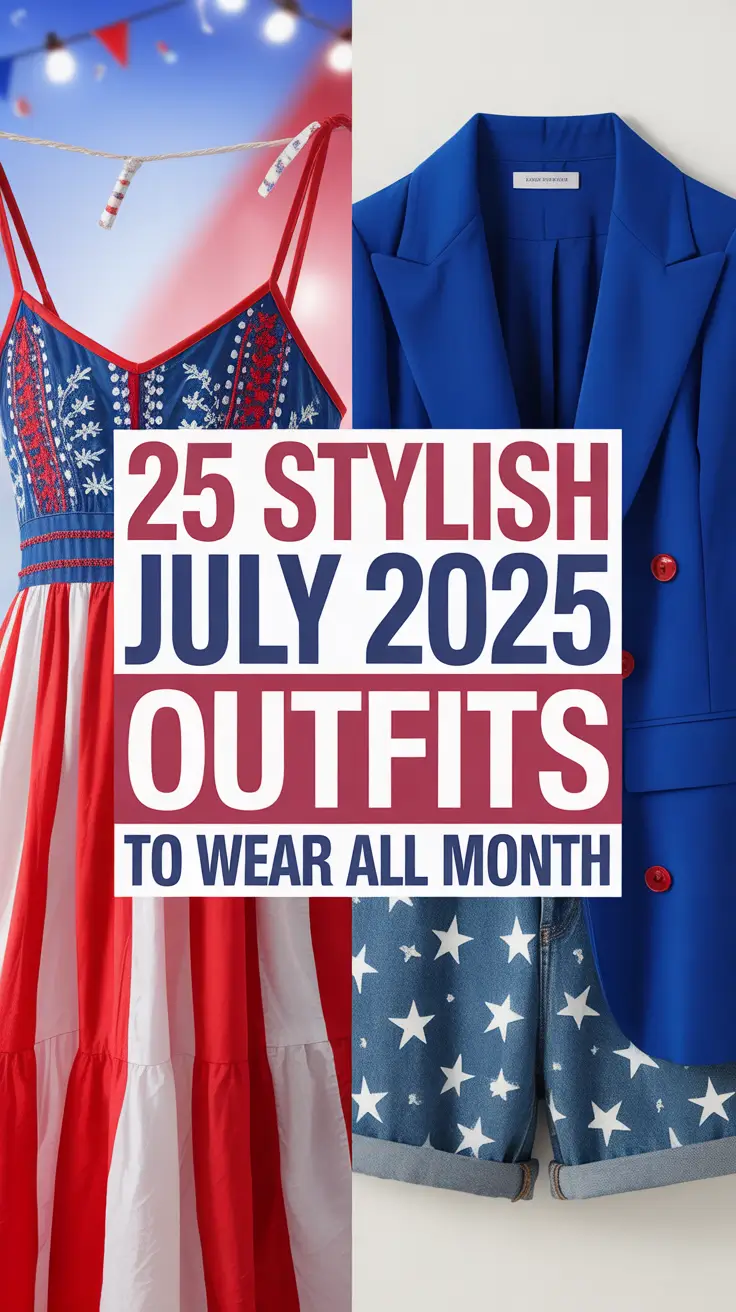 Stylish July 2025 Outfits to Wear All Month: From Casual 4th to Festival & Family Looks
