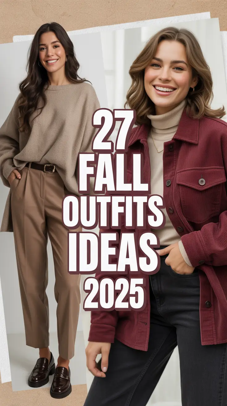 Fall Outfits Ideas 2025: Inspired, Trendy & Aesthetic Looks to Dress to Impress