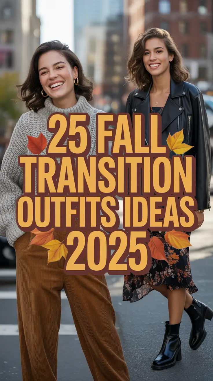 Fall Transition Outfits Ideas 2025: Easy, Aesthetic & Comfy Looks for Women
