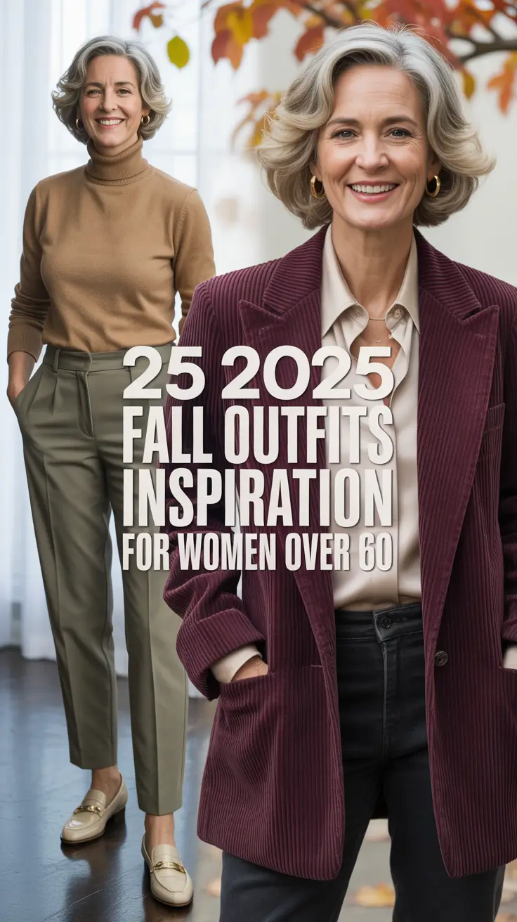 2025 Fall Outfits Inspiration for Women Over 60: Cute, Casual & Chic Looks to Love