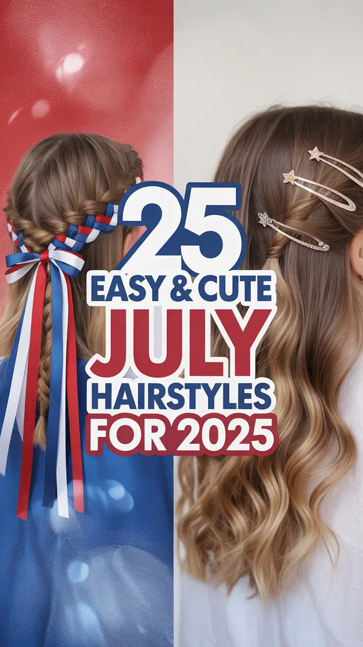 Easy & Cute July Hairstyles for 2025: Fun and Simple Looks for the 4th of July