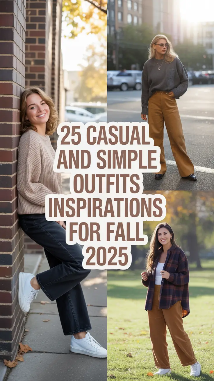 Casual and Simple Outfits Inspirations for Fall 2025 That Are Effortless, Chic, and Made for Real Life
