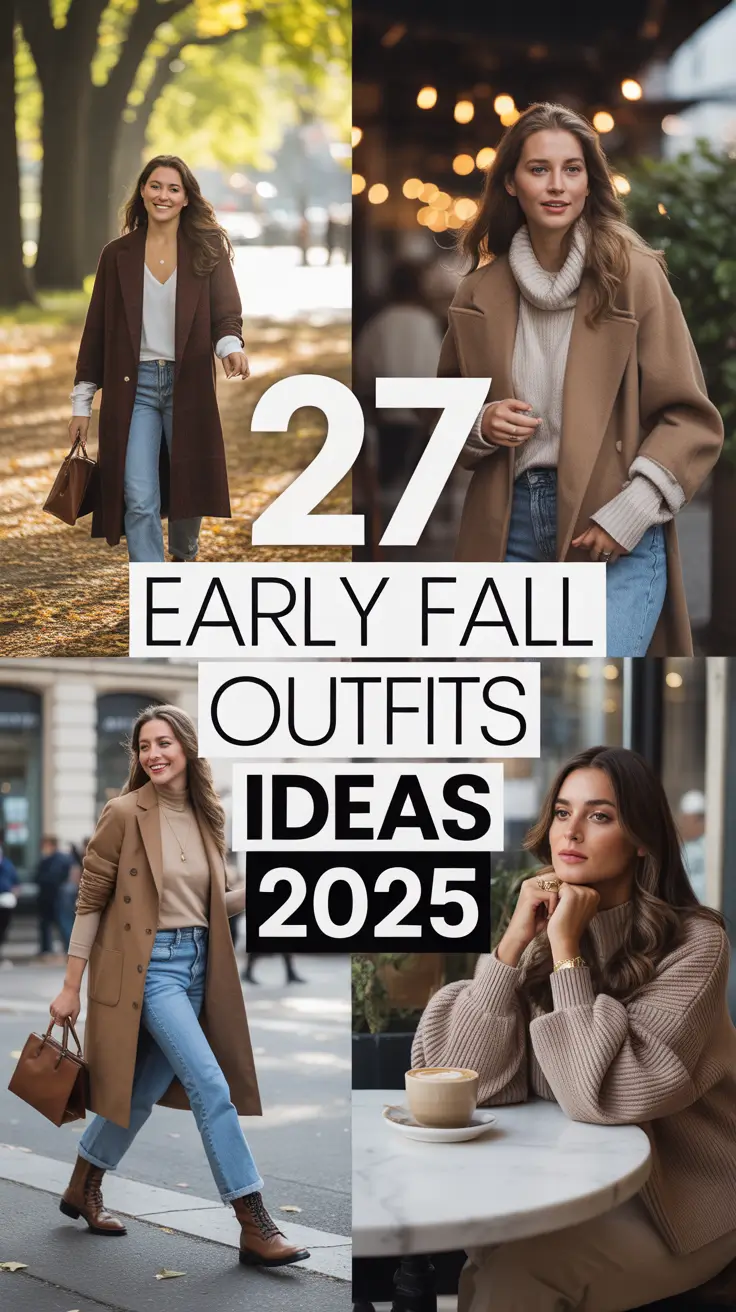 Early Fall Outfits Ideas 2025: Effortless Looks for Late Summer Casual Chic