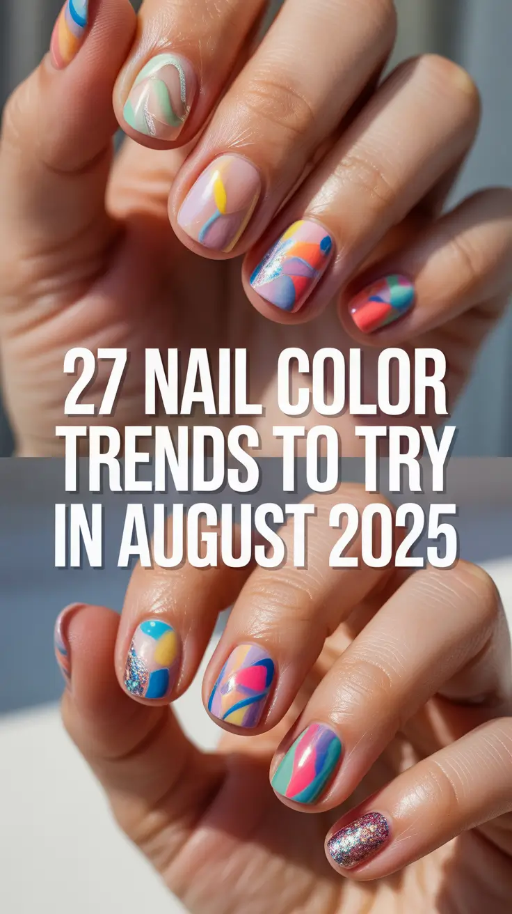 Nail Color Trends to Try in August 2025: Fresh Gel, Dip & Acrylic Inspo