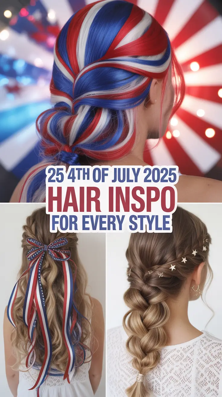 4th of July 2025 Hair Inspo for Every Style: Festive Looks for Women and Toddlers
