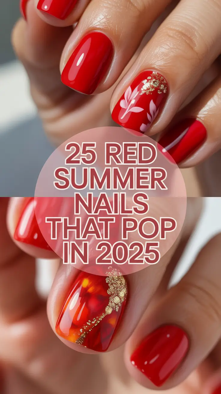 Red Summer Nails That Pop in 2025: Bold Designs, French Tips, and Cherry Aesthetic Inspo
