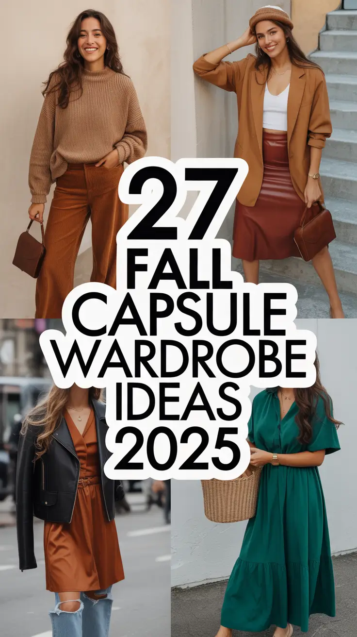 Fall Capsule Wardrobe Ideas 2025 for Women: Stylish, Comfortable, and Ready to Travel