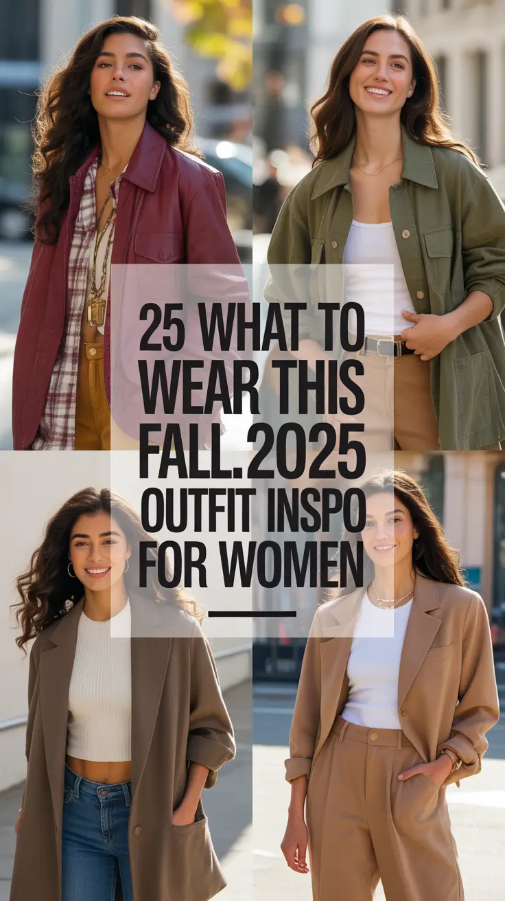 What to Wear This Fall: 2025 Outfits Inspo for Women Who Love Style That Feels Effortless