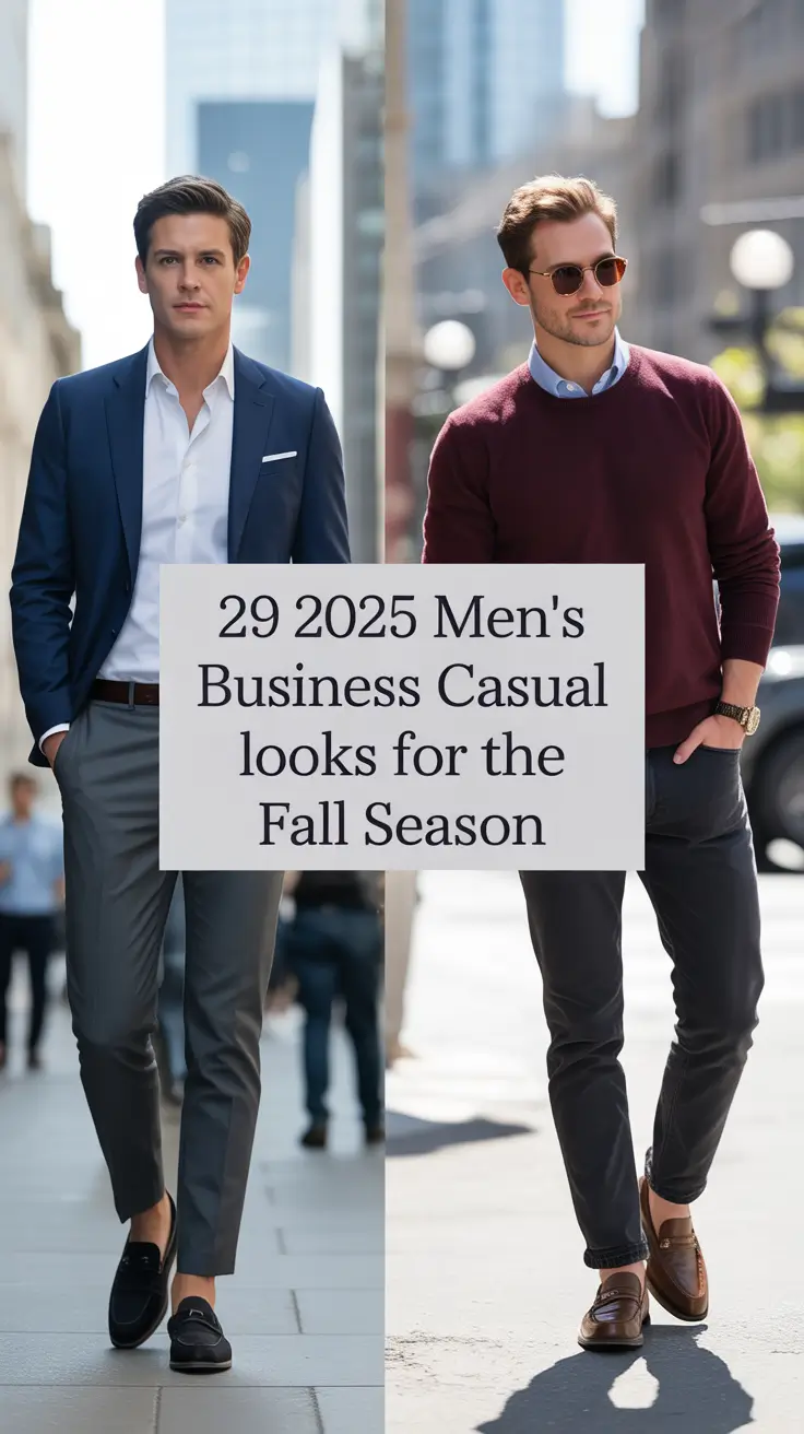 2025 Men’s Business Casual Looks for the Fall Season: Smart, Simple, and Office-Ready Style