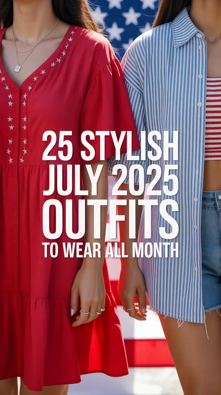 Stylish July 2025 Outfits to Wear All Month: From Casual 4th to Festival & Family Looks