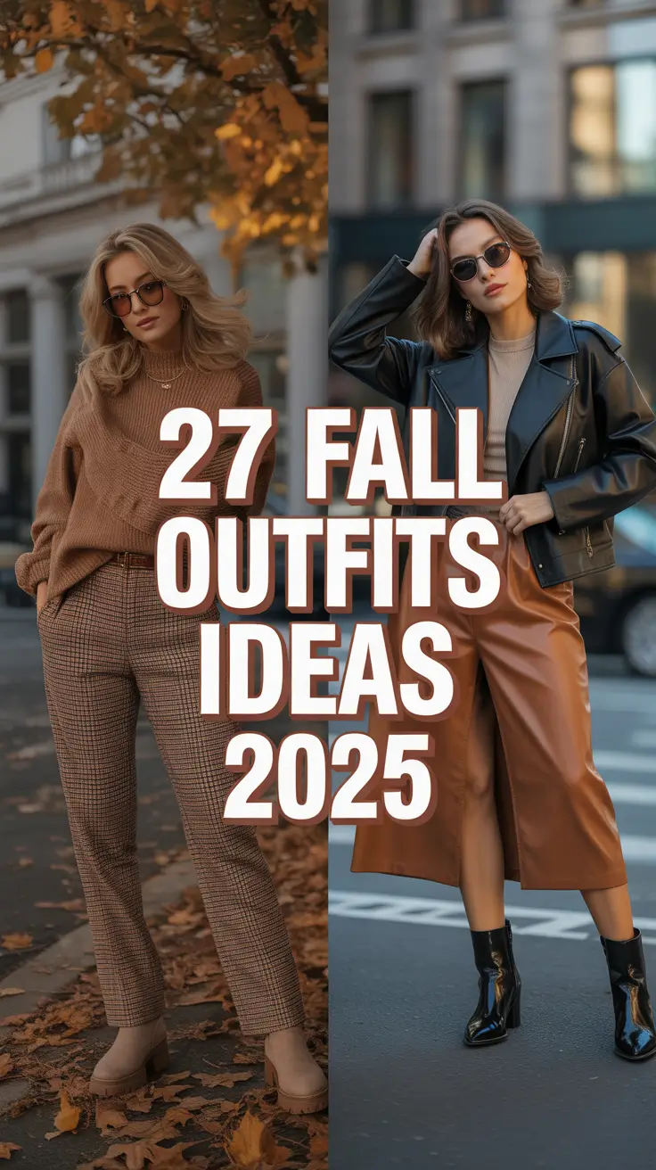 Fall Outfits Ideas 2025: Inspired, Trendy & Aesthetic Looks to Dress to Impress