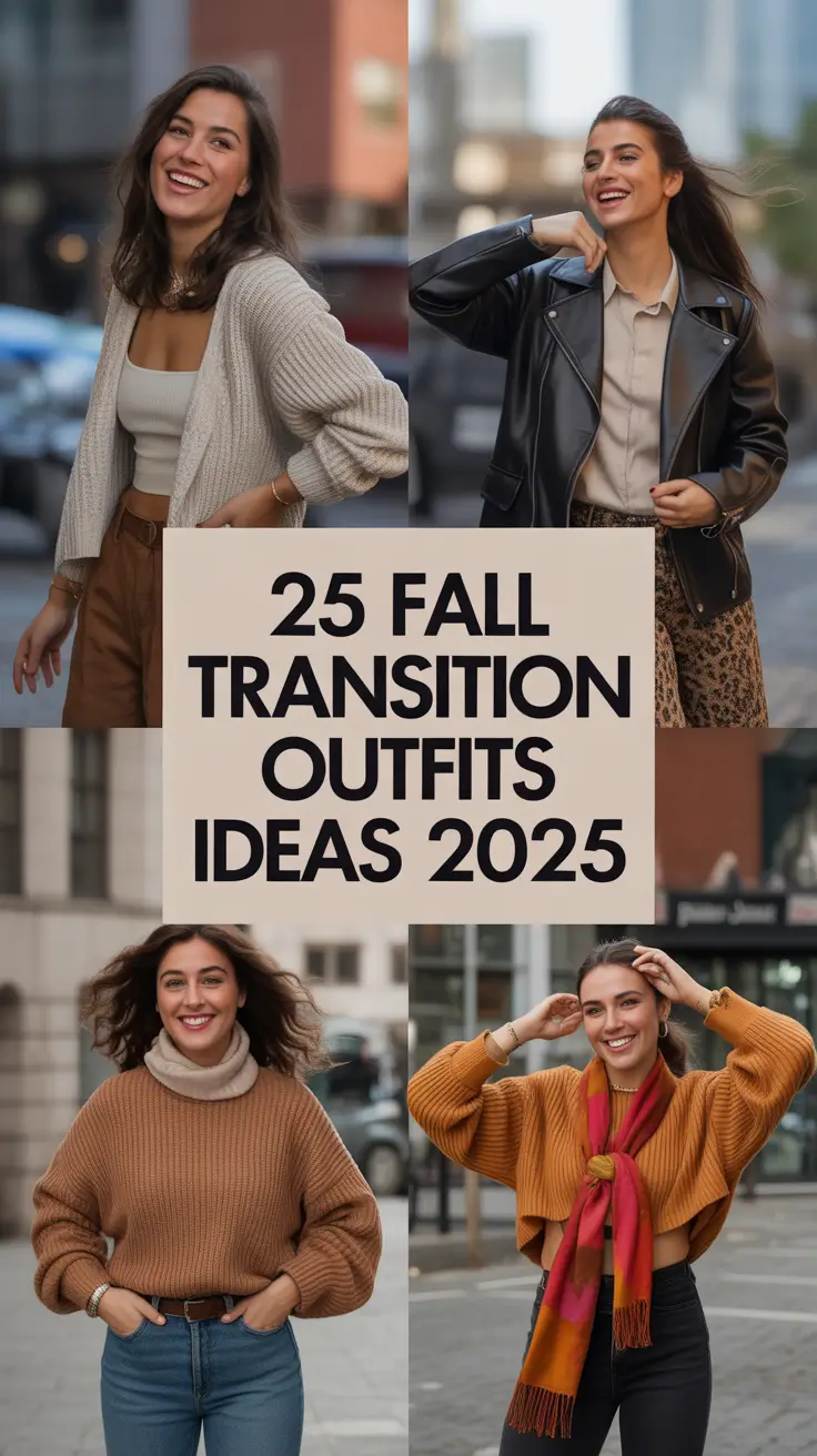 Fall Transition Outfits Ideas 2025: Easy, Aesthetic & Comfy Looks for Women