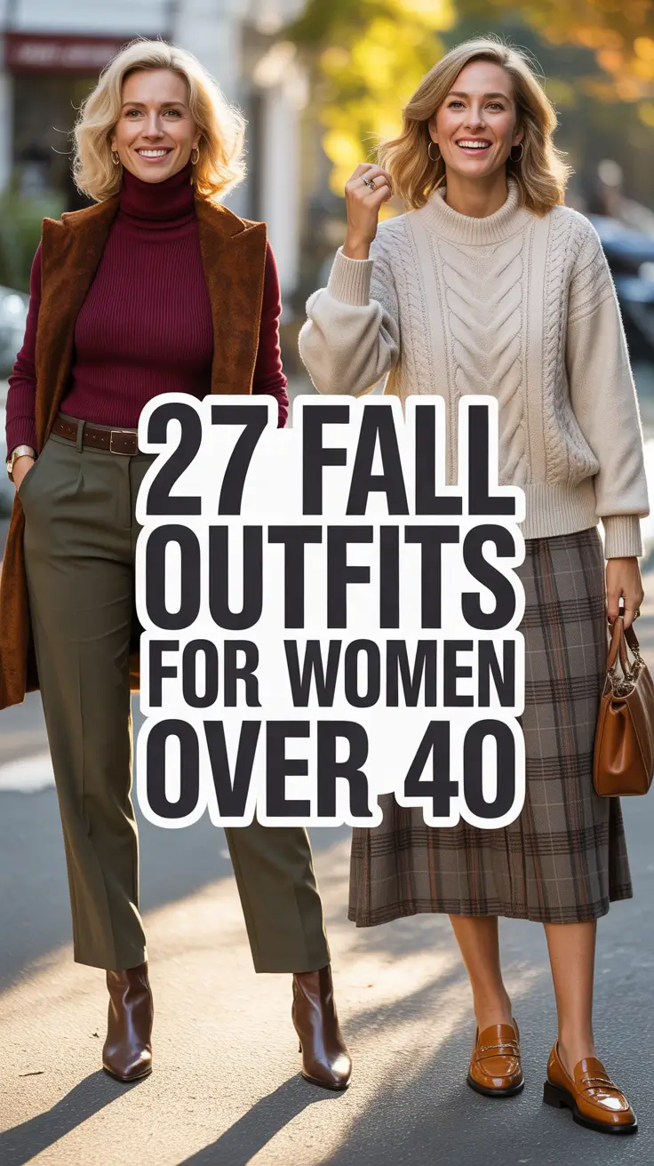 Trendy Fall Outfits for Women Over 40 – Fashion Ideas 2025 You’ll Actually Want to Wear