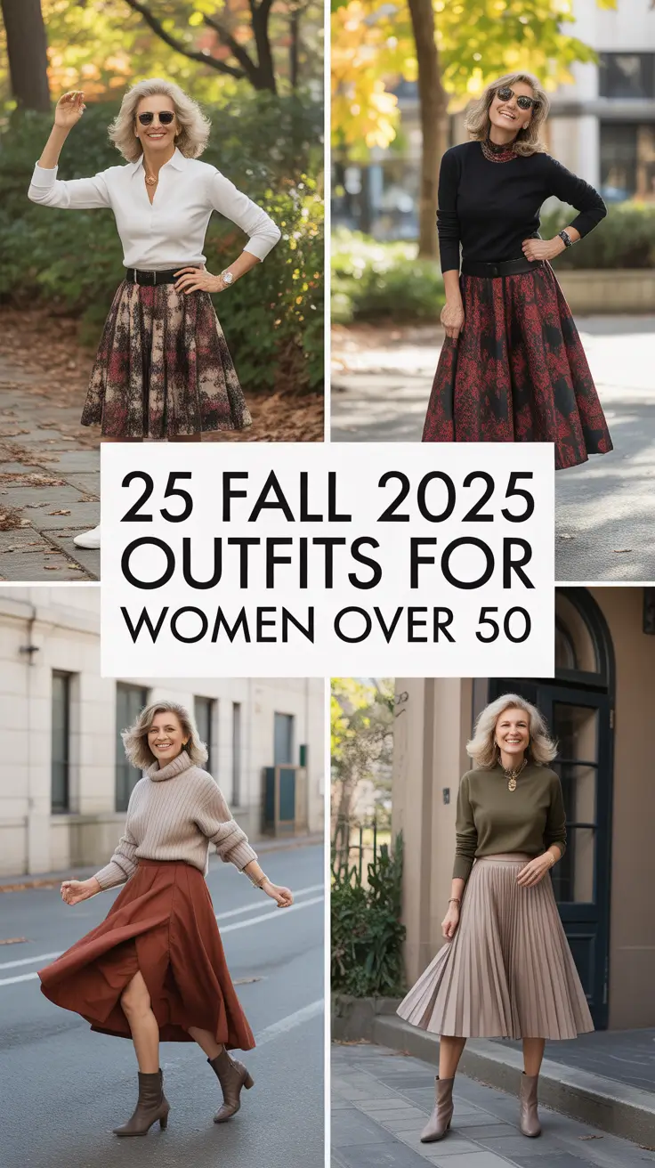 Fall 2025 Fashion Outfits for Stylish Women Over 50: Chic, Comfy & Classy Looks to Try Now