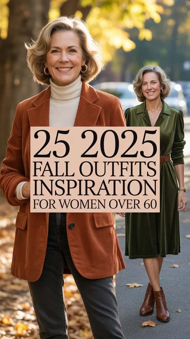 2025 Fall Outfits Inspiration for Women Over 60: Cute, Casual & Chic Looks to Love