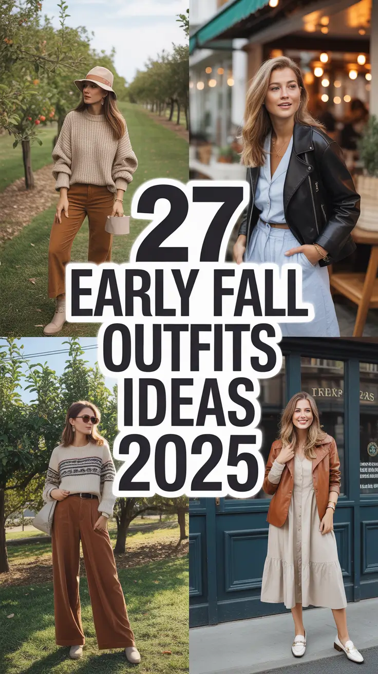 Early Fall Outfits Ideas 2025: Effortless Looks for Late Summer Casual Chic