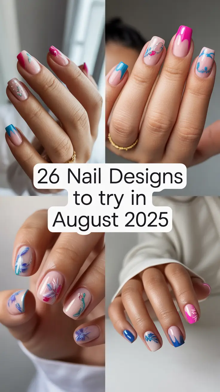 Nail Designs to Try in August 2025: 21 Cute & Trendy Manicure Ideas