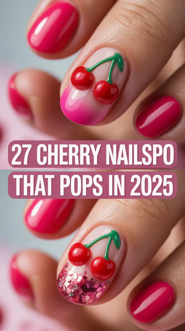 Cherry Nail Inspo That Pops in 2025: Fresh French Tip Designs You’ll Want This Summer