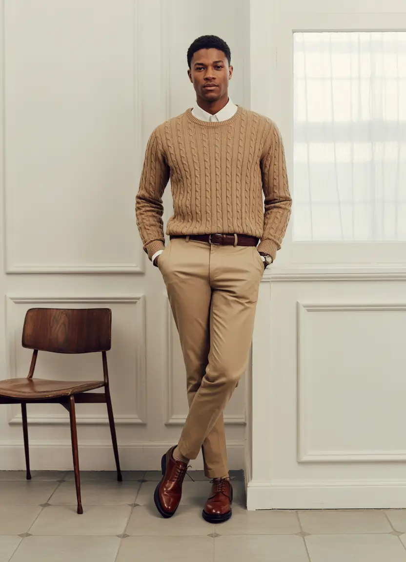 fall business casual outfits for men Café Ready Classics
