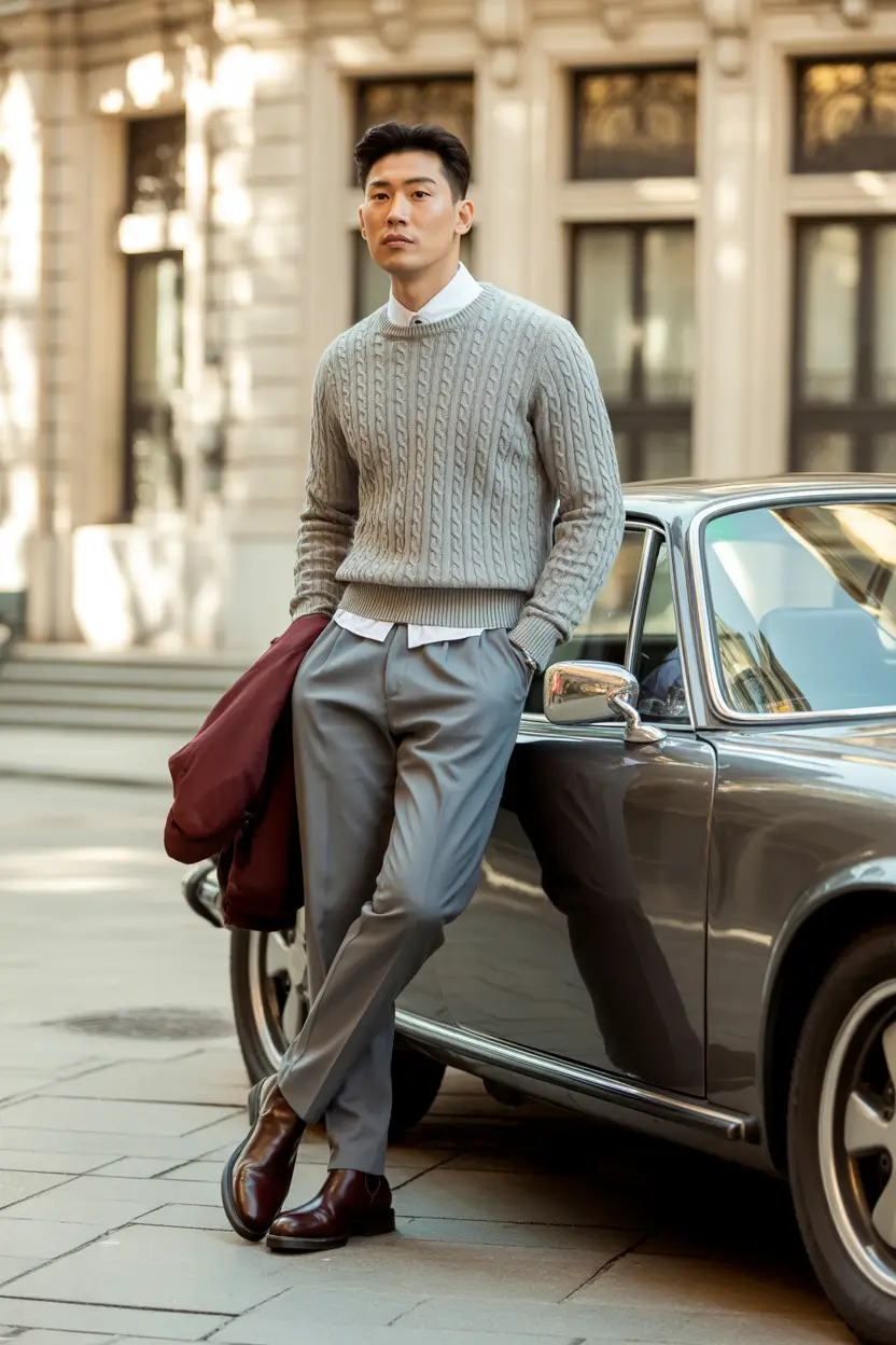 fall business casual outfits for men City Poise with a Hint of Tradition