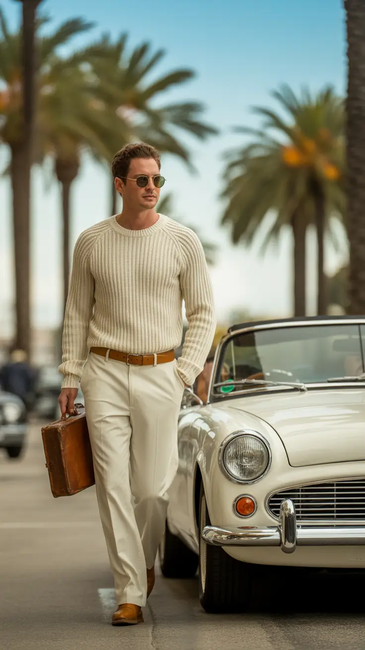 fall business casual outfits for men West Coast Polished Neutrals