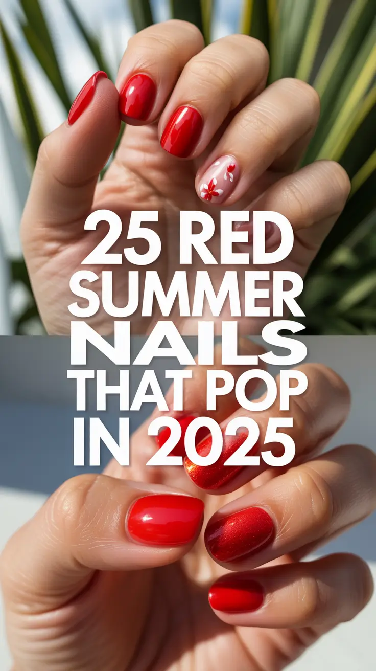 Red Summer Nails That Pop in 2025: Bold Designs, French Tips, and Cherry Aesthetic Inspo