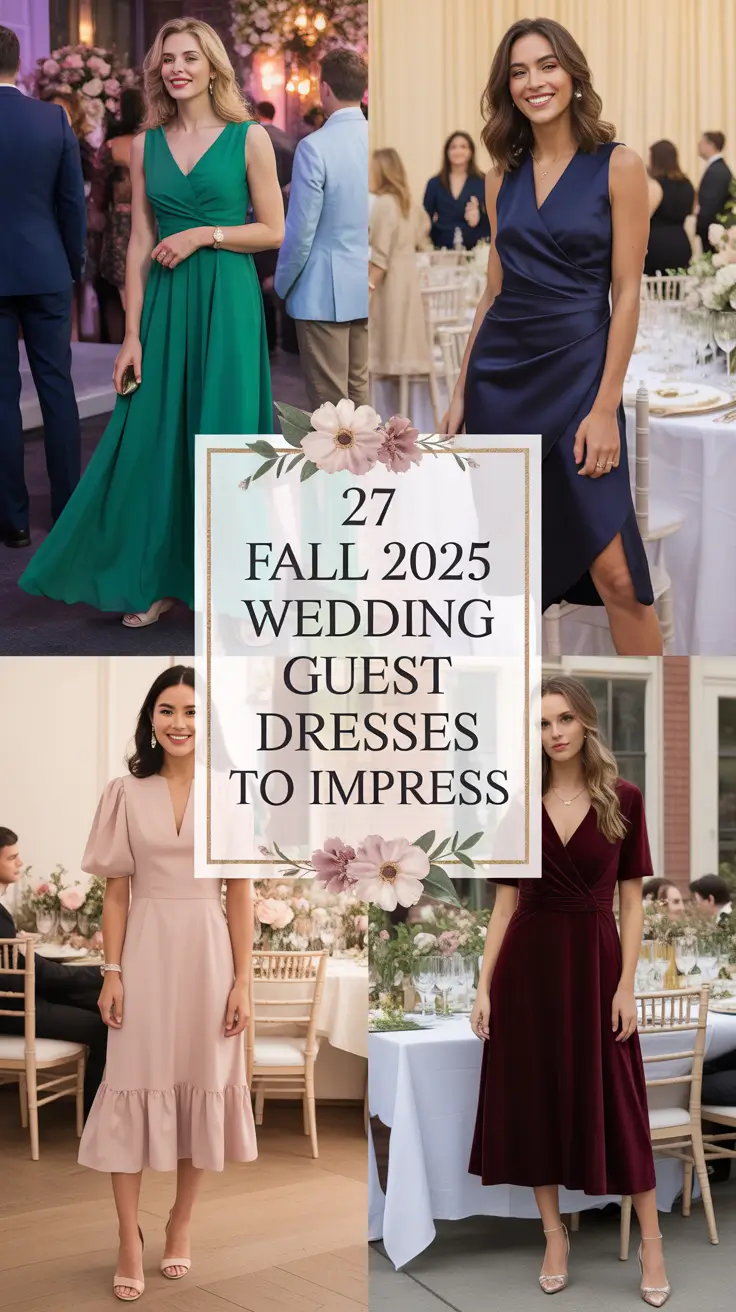 Fall 2025 Wedding Guest Dresses to Impress: Elegant Looks from Early September to November Weddings