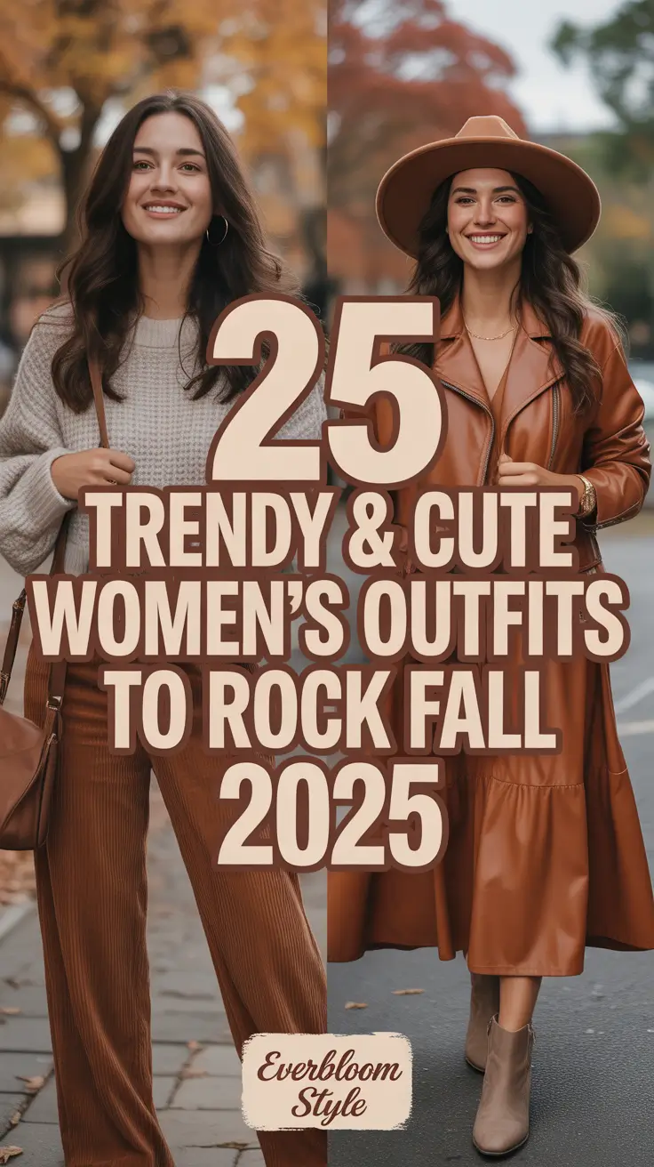 Trendy & Cute Women’s Outfits to Rock Fall 2025: Classy Looks & Casual Fashion Ideas