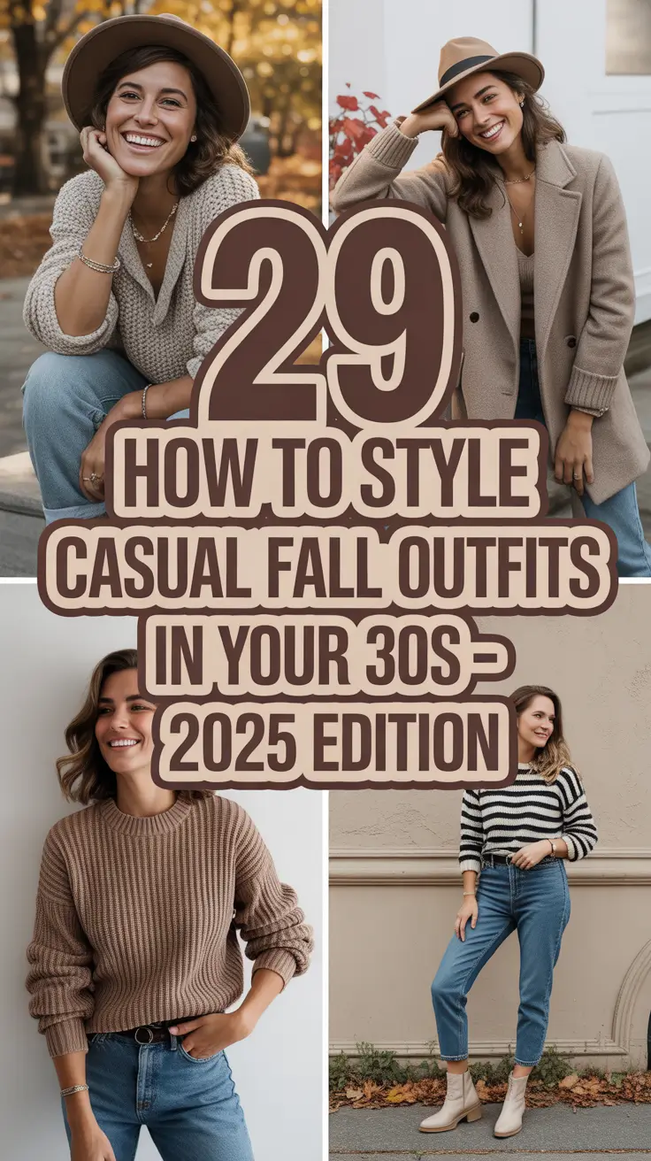 How to Style Casual Fall Outfits in Your 30s – 2025 Edition