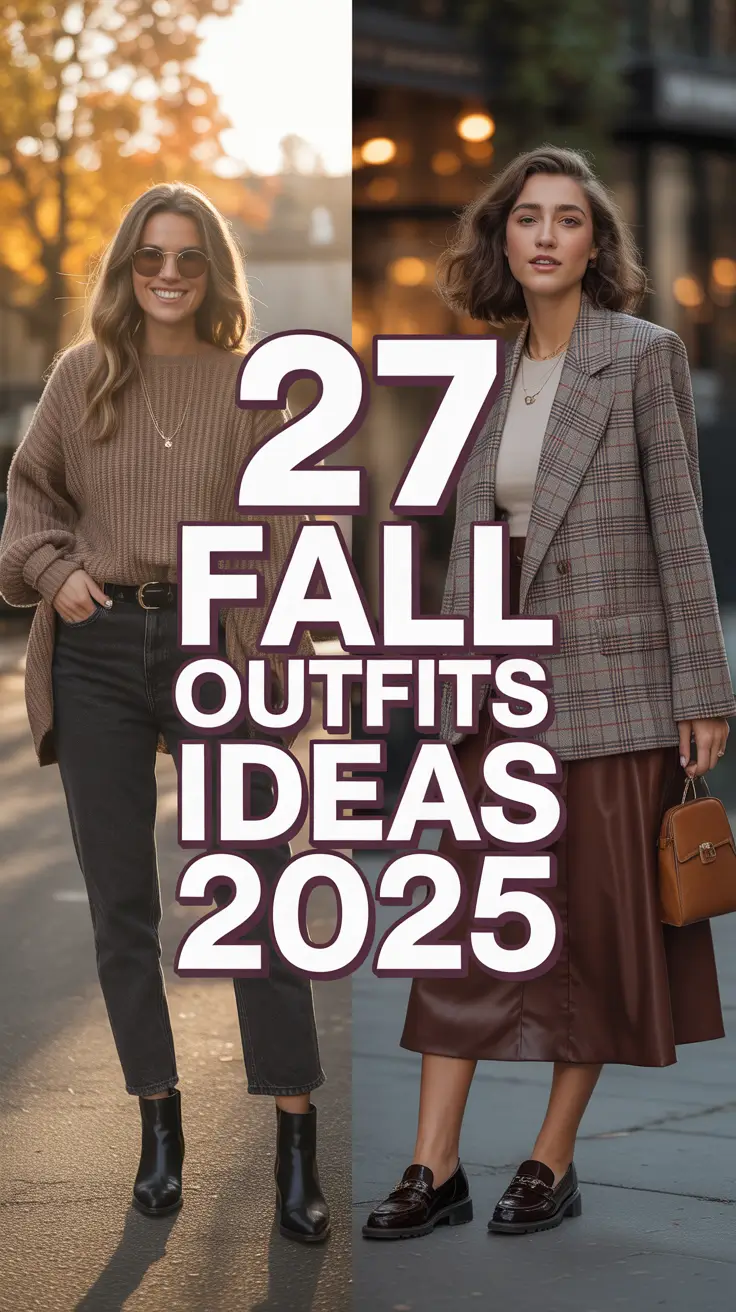 Fall Outfits Ideas 2025: Inspired, Trendy & Aesthetic Looks to Dress to Impress