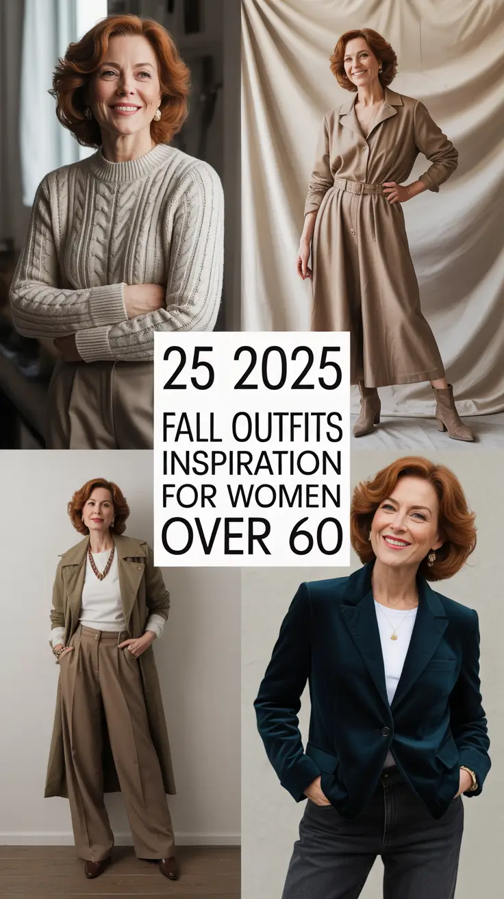 2025 Fall Outfits Inspiration for Women Over 60: Cute, Casual & Chic Looks to Love