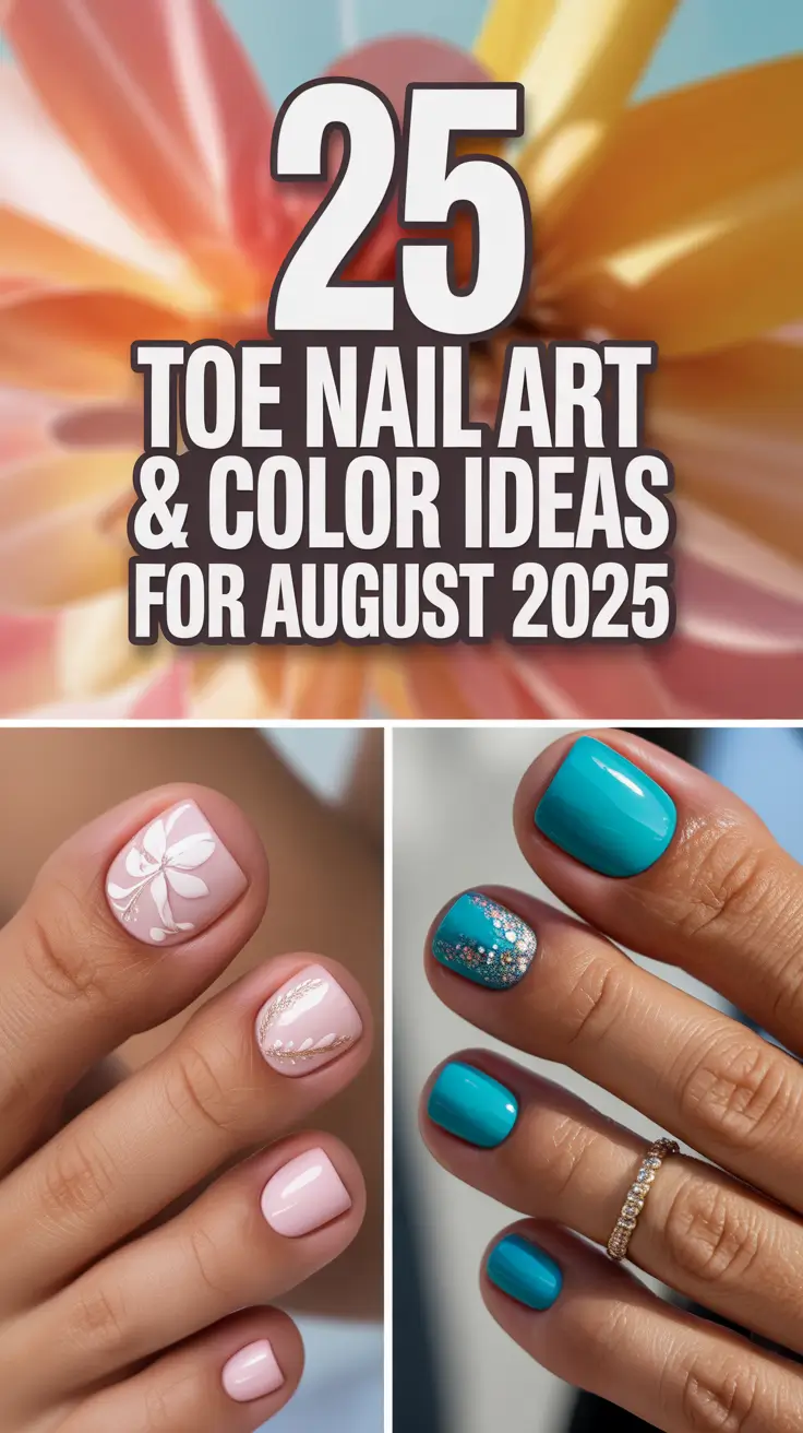 Toe Nail Art & Color Ideas for August 2025: Trendy Polish Designs to Try Now