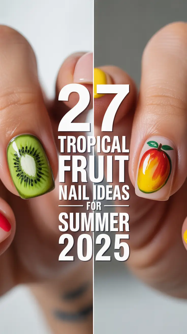 Tropical Fruit Nail Ideas for Summer 2025: Colorful Designs, Art Trends & Inspo to Try Now